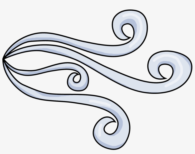 Png Wind Banner Black And White Library - Weather, transparent png