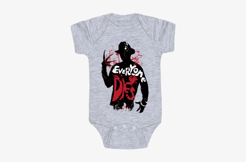 Everyone Dies Baby Onesy - You Smell Like Meat, transparent png