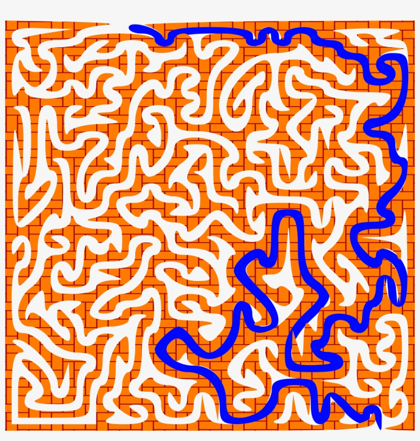 This Free Icons Png Design Of Brick Wall Maze Solution, transparent png