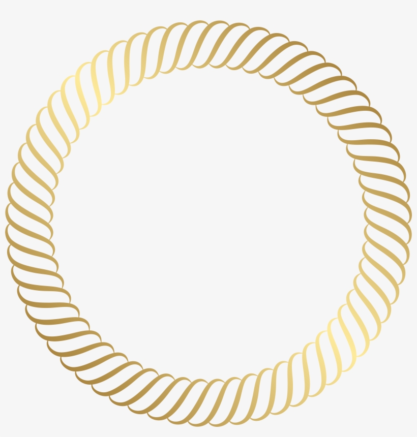 Round Gold Border Png Clip Art Image, transparent png
