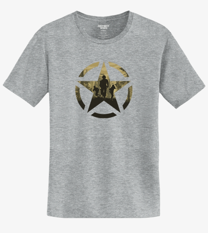 Wwii Camo Star Tee Wwii Camo Star Tee - T-shirt, transparent png