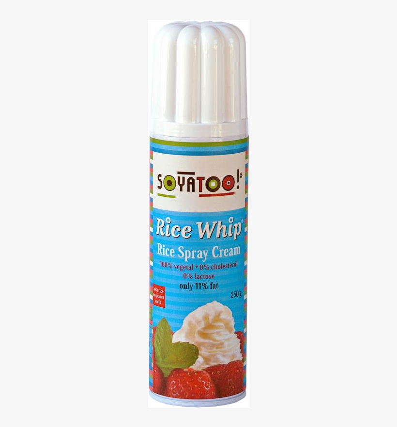 Soyatoo Rice Whip Rice Spray Cream (can) 250g, transparent png