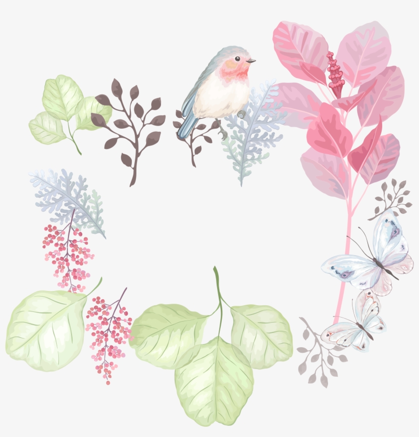 Hand Painted Watercolor Heart Shaped Leaf Vectors - Watercolor Painting, transparent png