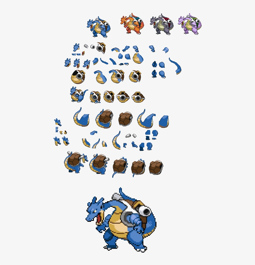 Blastoise Charizard Fusion - Charizard And Blastoise Fusion, transparent png