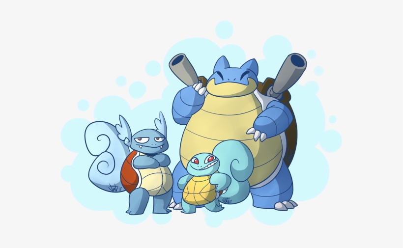 Squirtle Wartortle Blastoise By Xrsjaru On Deviantart - Cartoon, transparent png