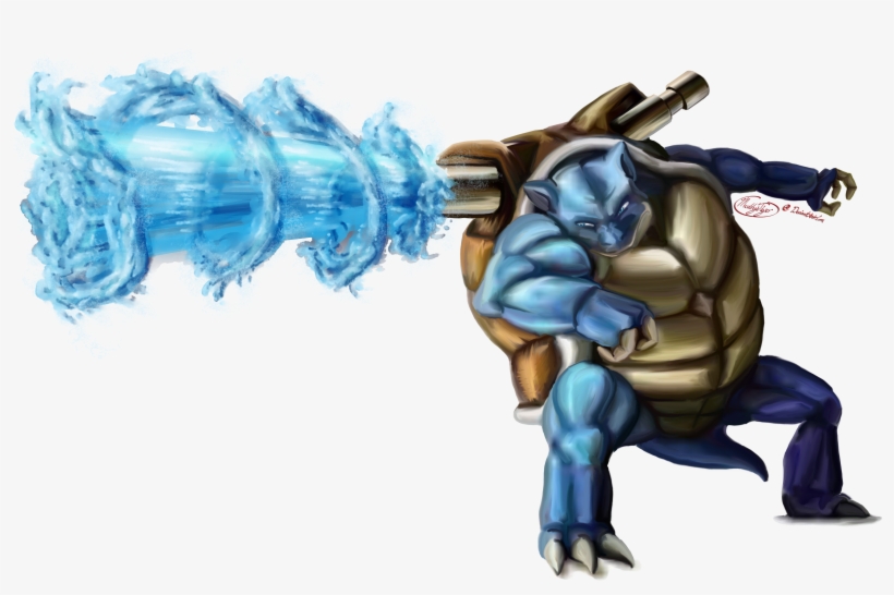 Blastoise Used Hydro Pump Pokemon Tribute On Game, transparent png
