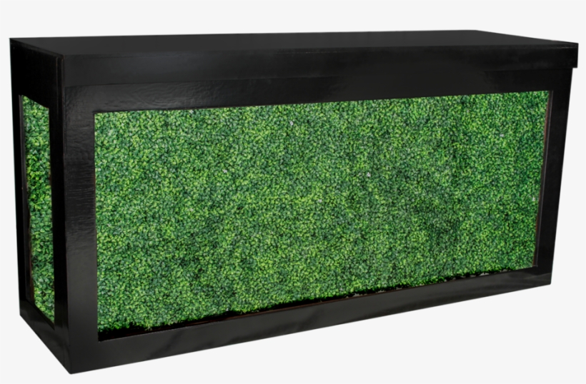 Black Cambio Bar With Green Hedge Insert 8' - Sideboard, transparent png