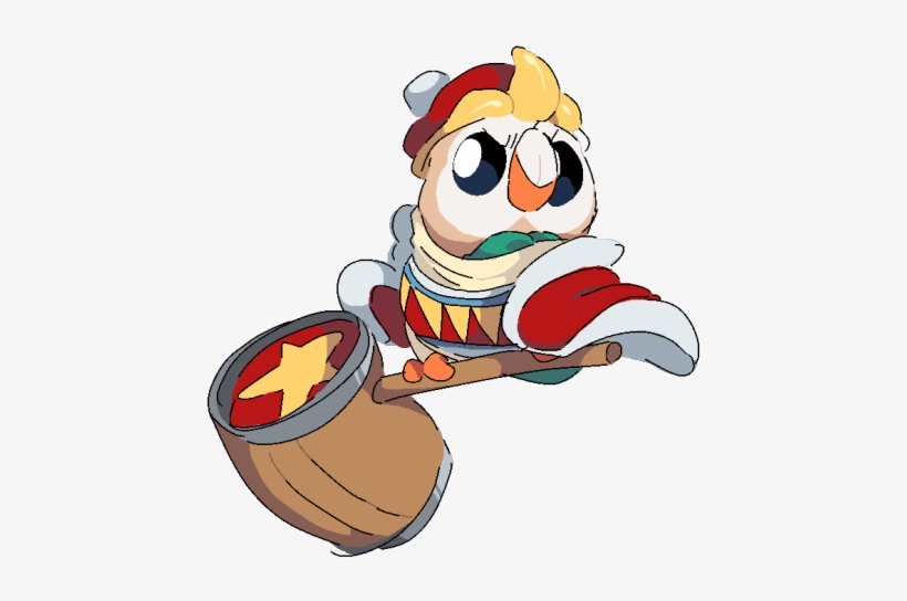 Rowlet Cosplaying As A Famous Cartoon Bird - Rowlet King Dedede, transparent png