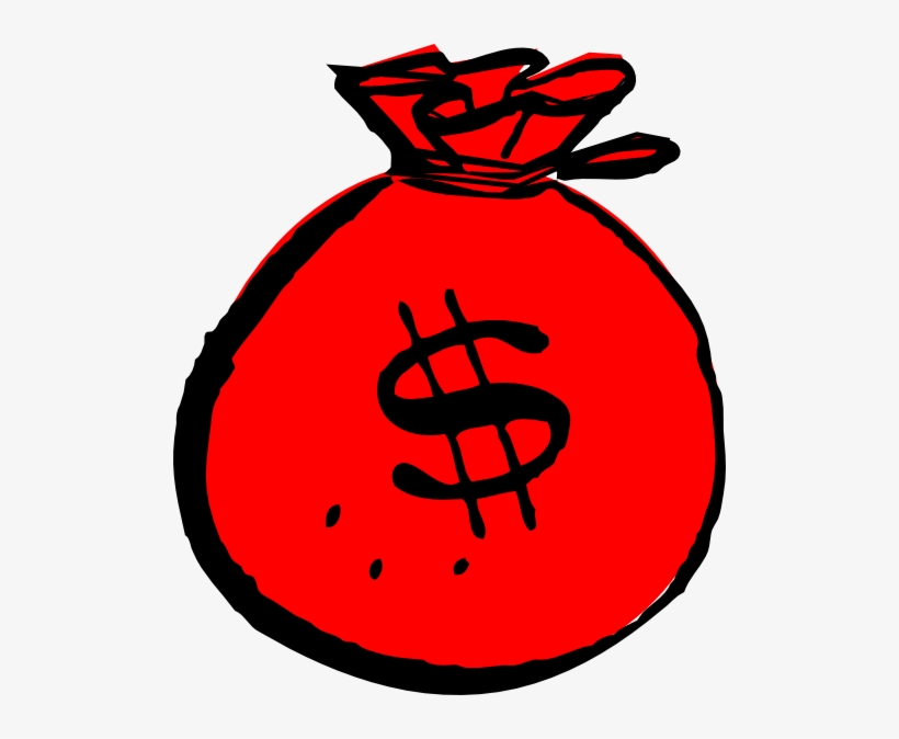 Clip Art At Clker Com Vector Online - Money Clip Art Red, transparent png
