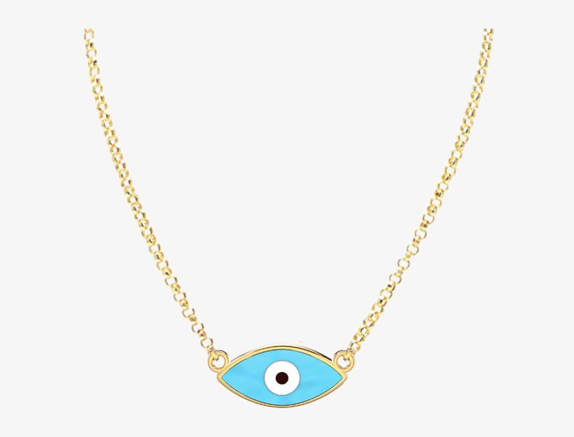 Evil Eye Necklace Blue - Chain, transparent png