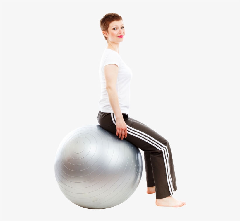 Beautiful Girl Doing Exercises With Ball Png Image - Png Beautiful Girl In Full, transparent png