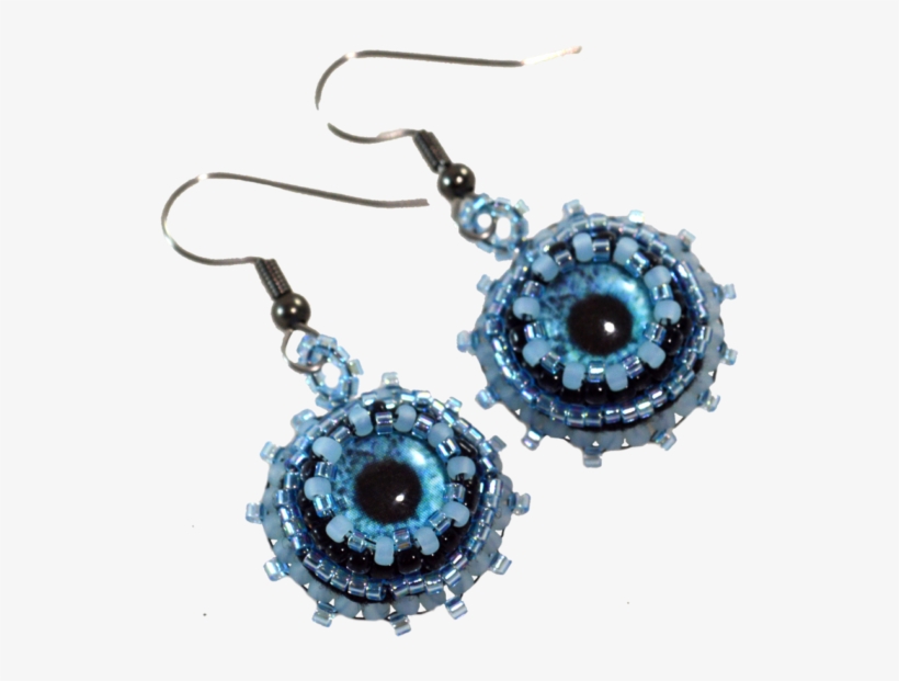 Evil Eye Earrings In Blue Twisted Pixies - Earring, transparent png