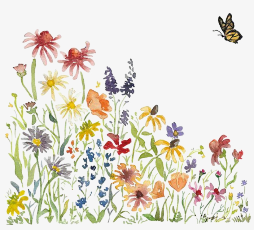 Watercolor Flowers Flowerlover Flor Flores Sticker - Lamentations 3 22 23, transparent png