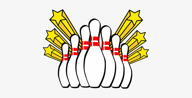 Bowling, Tíz Csap, Sztrájk - Bowling Pins Clipart, transparent png