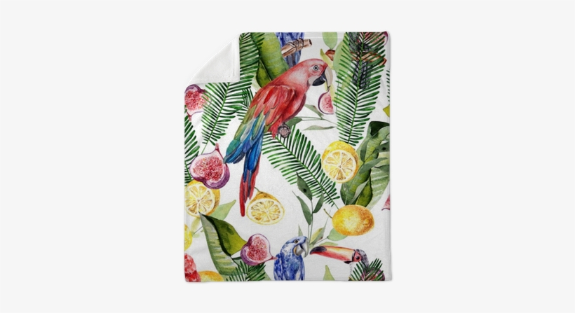 Beautiful Watercolor Seamless, Tropical Jungle Floral - Watercolor Painting, transparent png