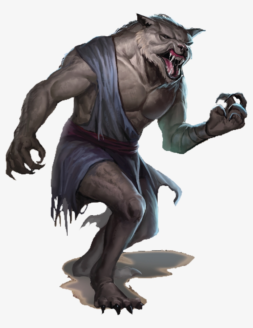 Werewolf Png - Curse Of Strahd Werewolf, transparent png
