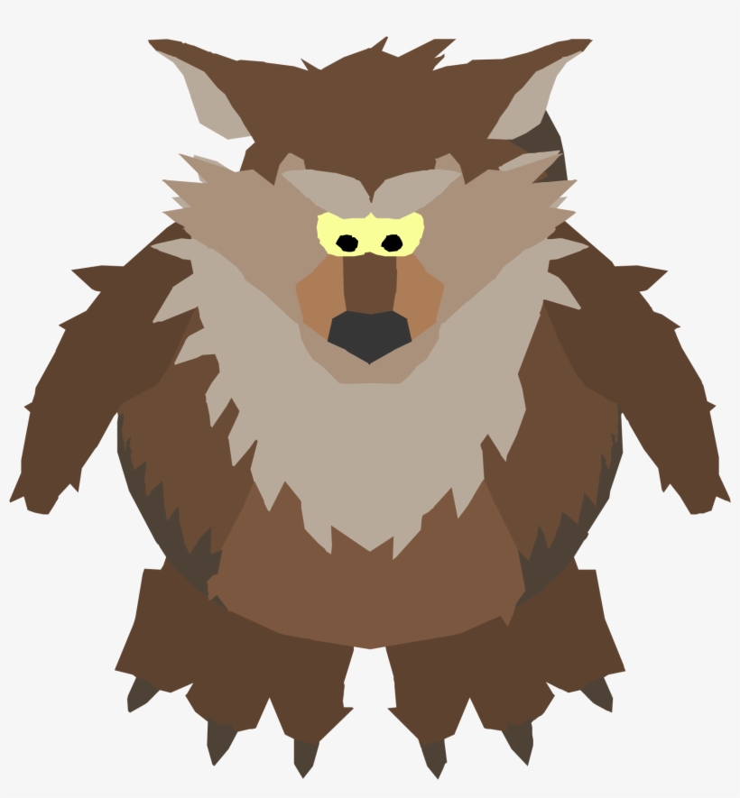 Brown Werewolf 0 - Club Penguin Sprite, transparent png