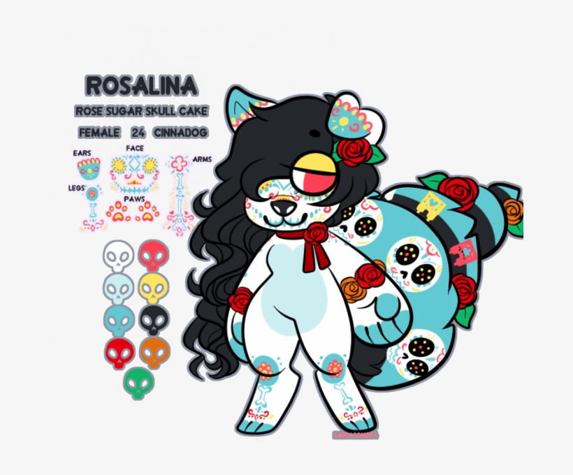 Chibi Sugar Skull Oc Rosalina Chibi Ref Sariasong64 - Calavera, transparent png