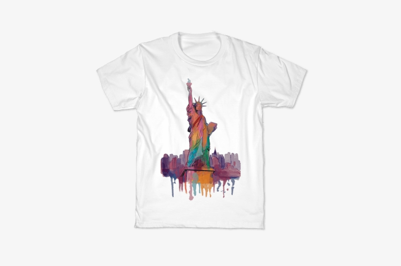 Statue Of Liberty Watercolor Kids T-shirt - Fourth Of July Shirts For Kids, transparent png