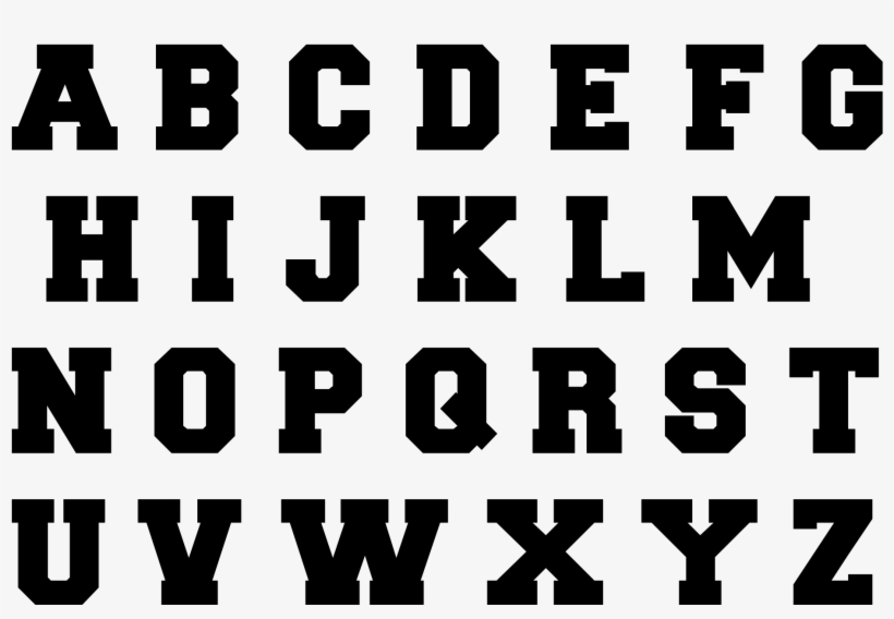 Alphabet 6 Svg Free Stock - Alfabeto Futebol Americano, transparent png