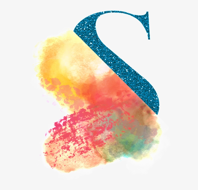 Fashion Watercolor Letter S Transparent Decorative - Watercolor Painting, transparent png