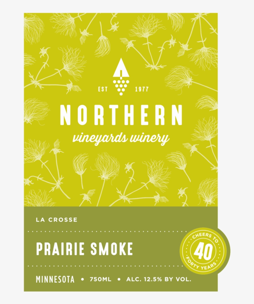 This Is The Northern Vineyards Prairie Smoke Wine Label - Prairie Smoke, transparent png