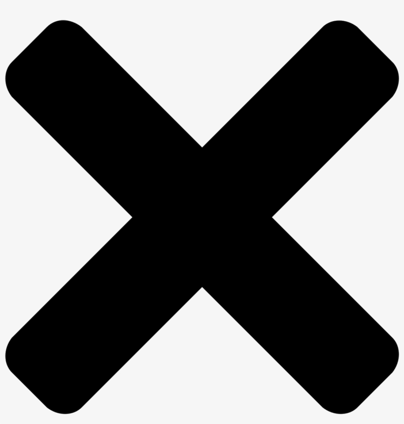 Multiply图标 - 免费下载，png和矢量 - Black X, transparent png