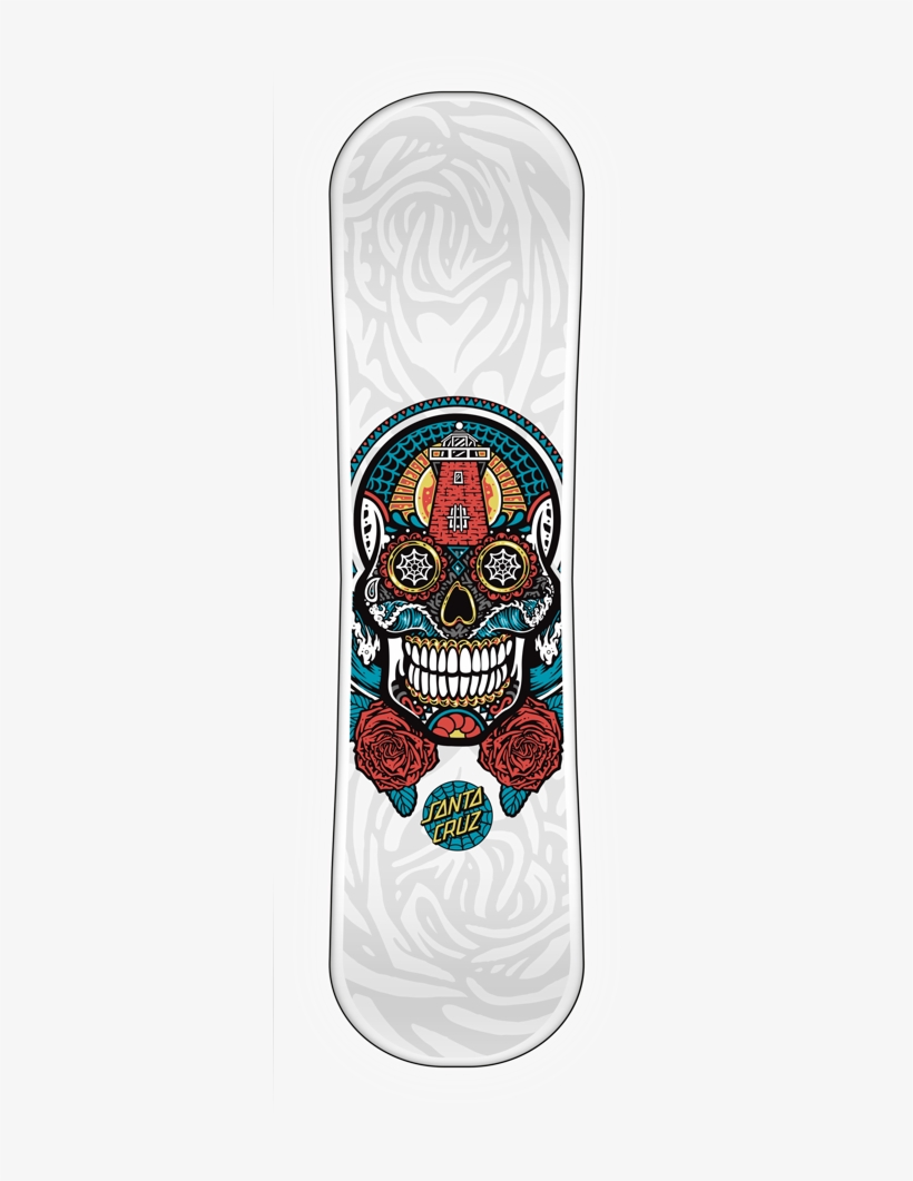 Sugar Skull - Santa Cruz Sugar Skull Shark Complete Skateboard Cruiser, transparent png
