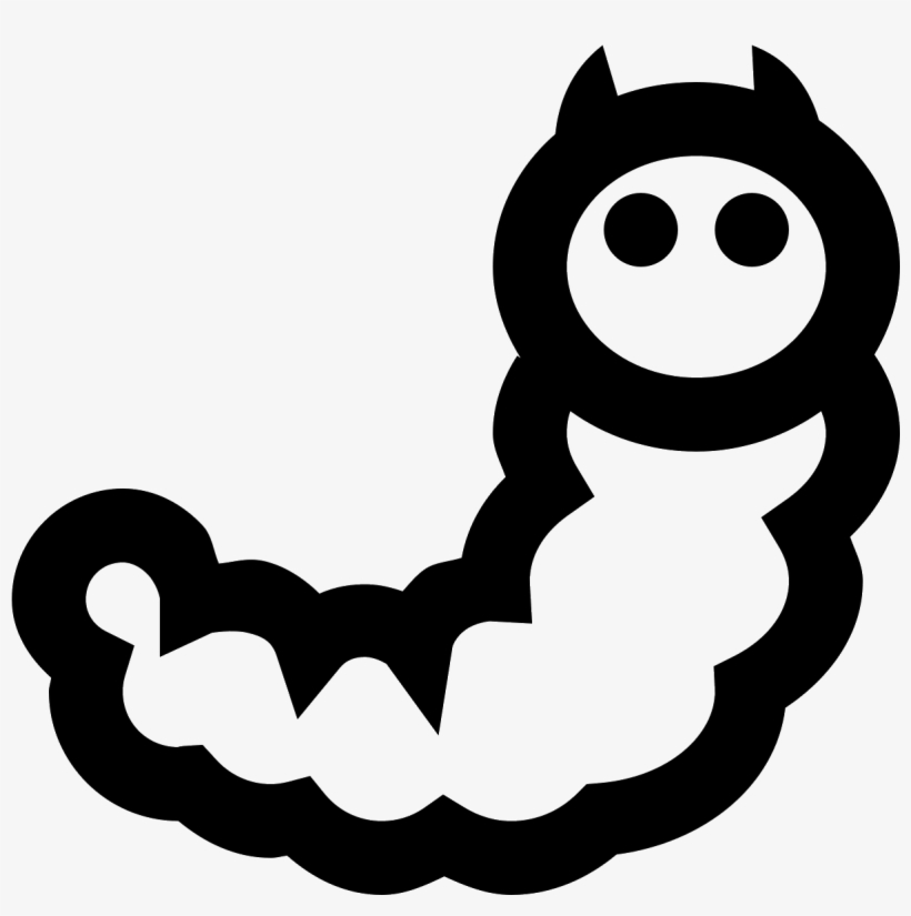 The Icon Is A Picture Of A Bug - Silk Worm Icon, transparent png