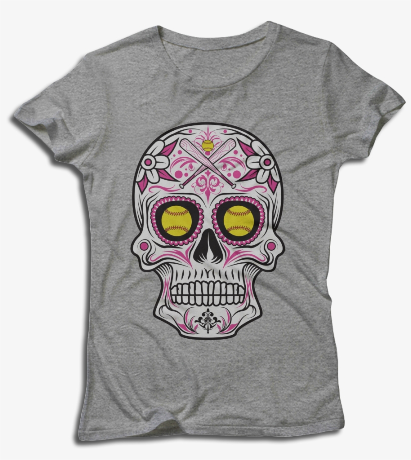 Front Design F50bc105 1368 4a8a A7ba 20011635990e V=1490789176 - Softball Sugar Skull Apparel, transparent png