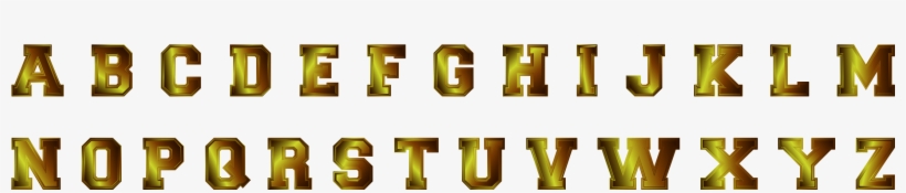 This Free Icons Png Design Of Dark Bronze Alphabet, transparent png