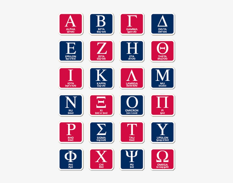 Greek Alphabet - Greek Alphabet Red And Blue, transparent png