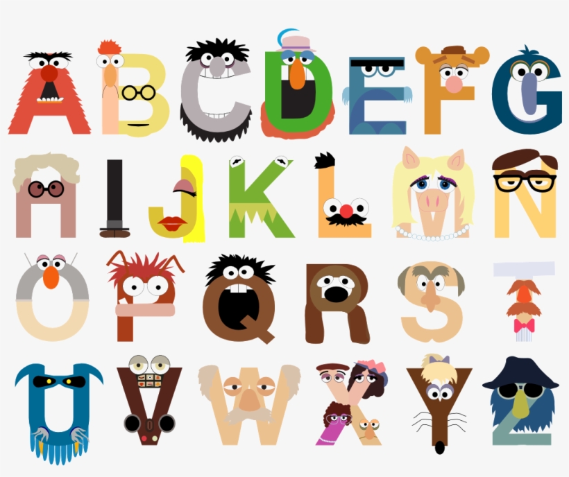 Alphabet A To Z Png Picture - Muppets Alphabet, transparent png