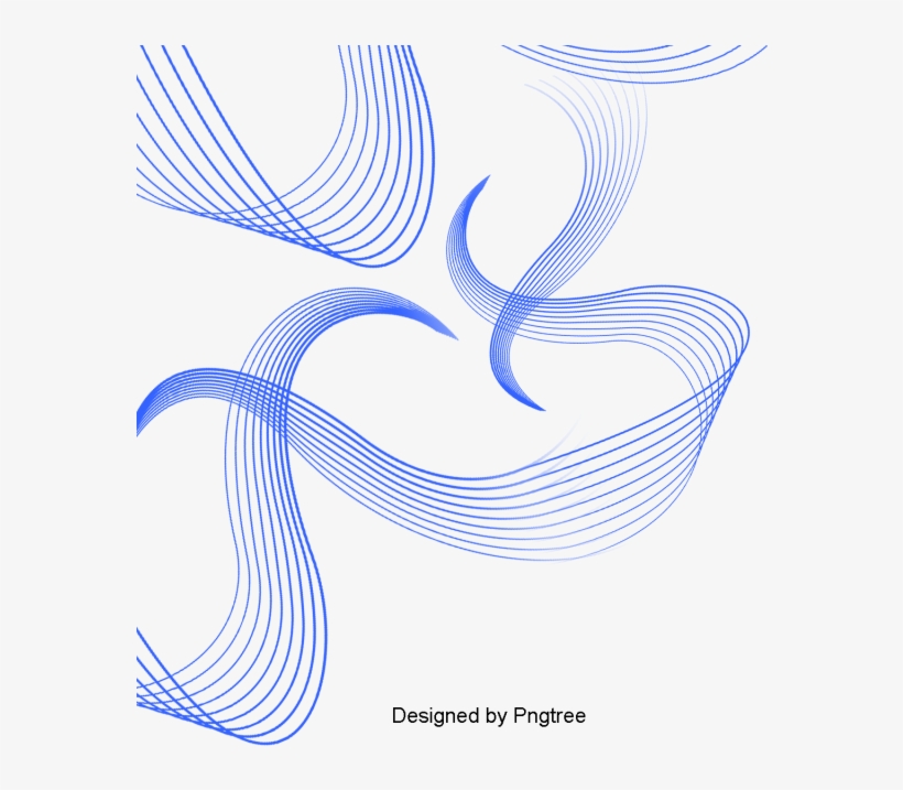 Bright Color Fantasy Line Curve Technology, Colorful, - Curve, transparent png
