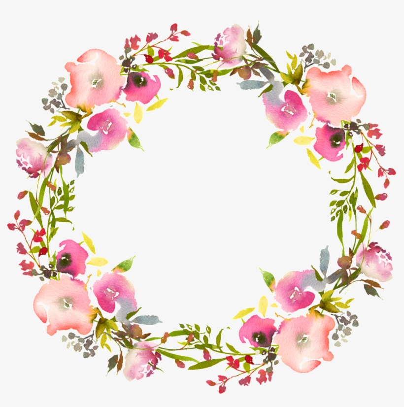 Elegant Tapered Watercolor Hand-painted Garland - Watercolor Painting, transparent png