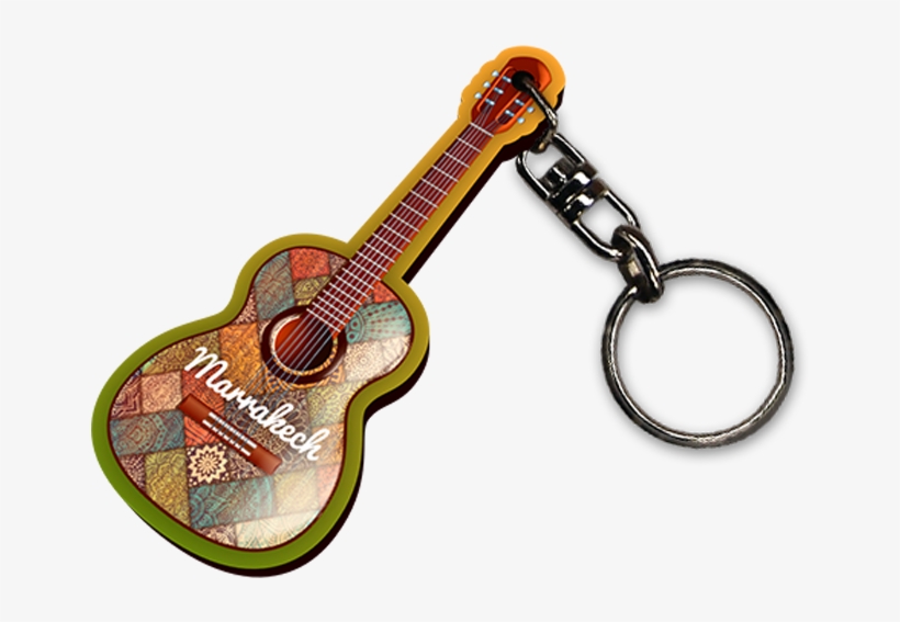 Render Llavero-guitarra - Keychain, transparent png