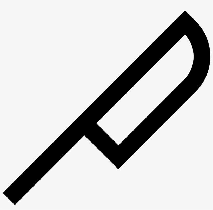 The Icon Consists Of A Pretty Typical Knife - Toothbrush, transparent png