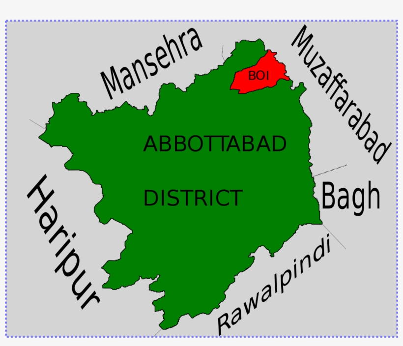 Boi, Khyber Pakhtunkhwa - Abbottabad Map, transparent png