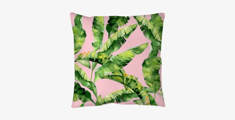 Seamless Watercolor Illustration Of Tropical Leaves, - Dense Jungle Round Mouse Pad Customized Non Slip Rubber, transparent png