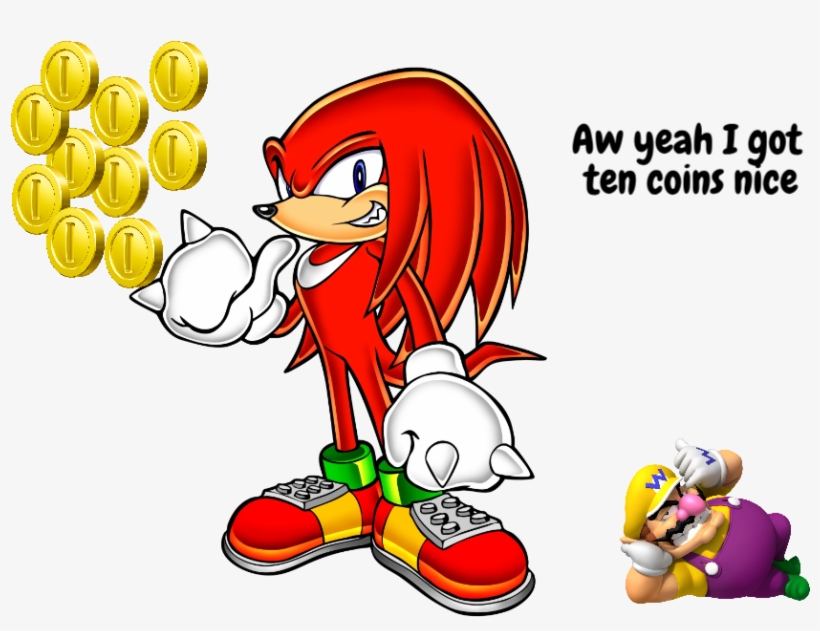 About A Month Ago - Knuckles Sonic Adventure Artwork, transparent png