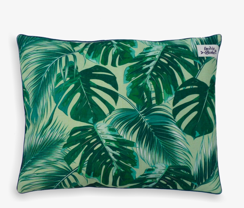 Tropical Leaves Medium Bed - Bed, transparent png