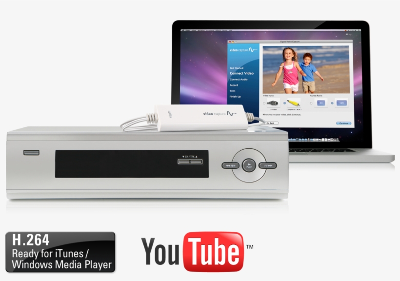 Hook Up Vcr To Imac - Elgato 10020840 Video Capture Convert Vhs Ntsc Pal, transparent png