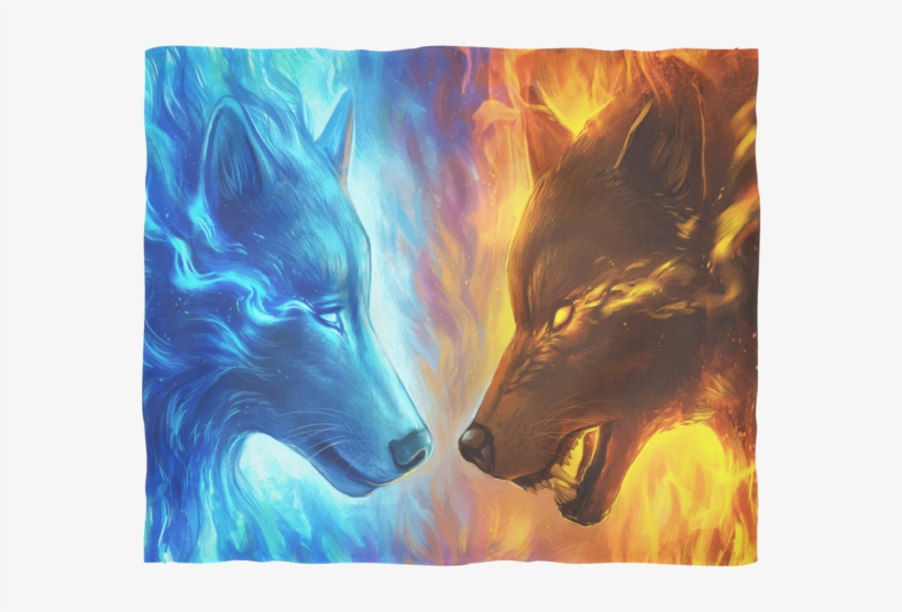 Trademark Art Jojoesart 'fire And Ice' Gallary-wrapped, transparent png