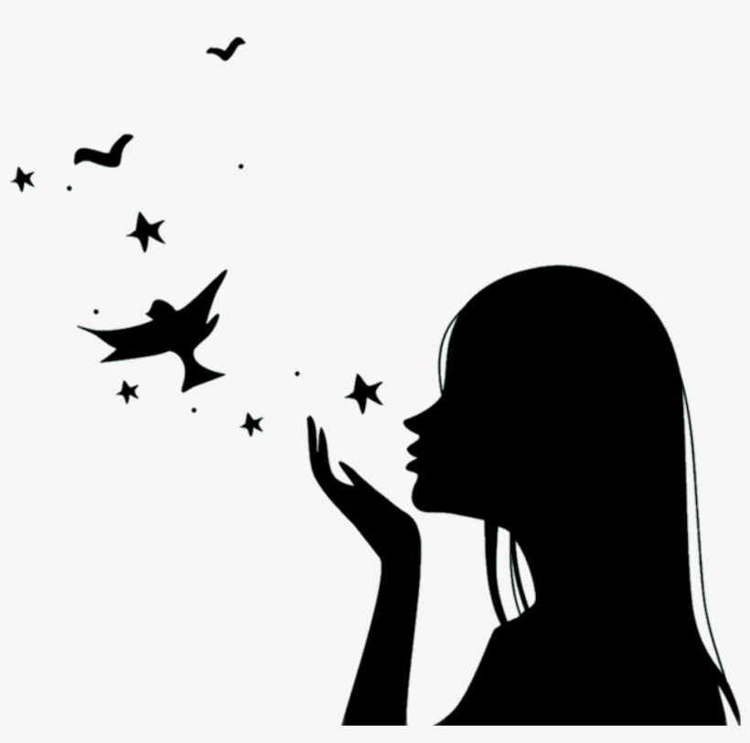 Sombra Mujer Mulher Negro Blackandwhite - Hello Goodbye: 70 Poems, transparent png