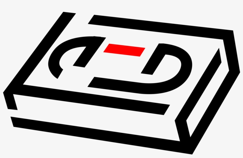 Vector Illustration Of Video Cassette Recorder Vcr - Emblem, transparent png