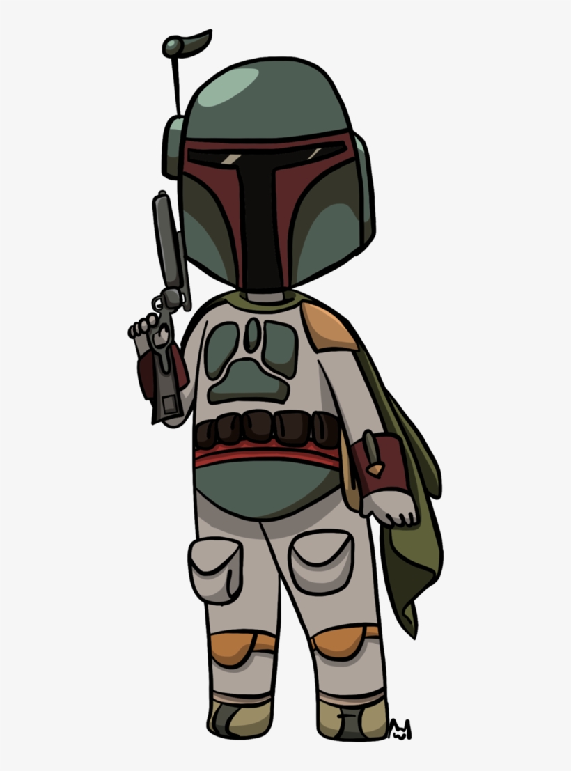 Chibi Boba Fett By Neko San Art - Boba Fett, transparent png