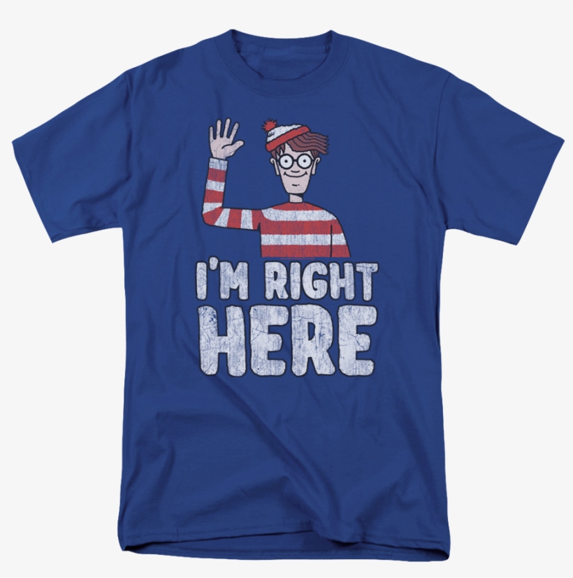 Right Here Where's Waldo T-shirt - Where's Waldo, transparent png