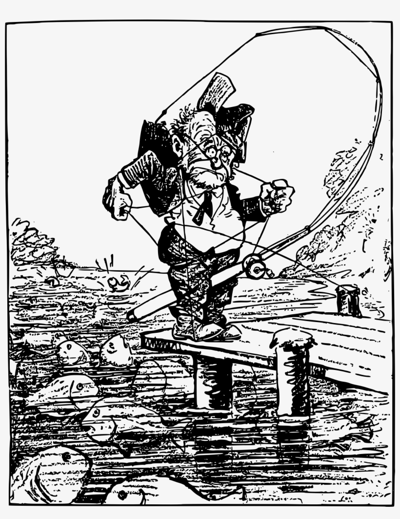 This Free Icons Png Design Of Confused Fisherman, transparent png