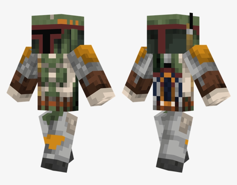 Boba Fett - Red Spy Skin Minecraft, transparent png