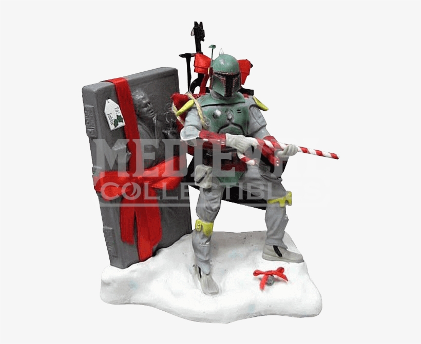 Star Wars Fabric Mache Christmas Boba Fett Statue - Kurt Adler Boba Fett, transparent png